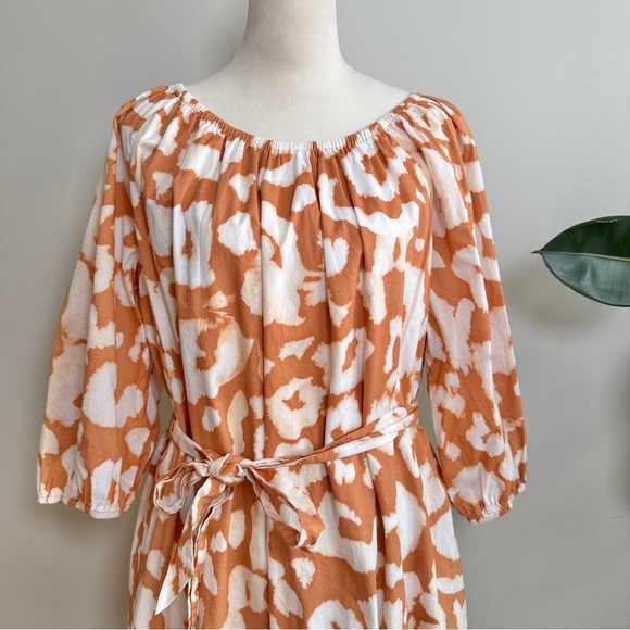 Elizabeth and James- Uptown Day Glow 3/4 Sleeve Dress in Safari - Picture 4 of 8